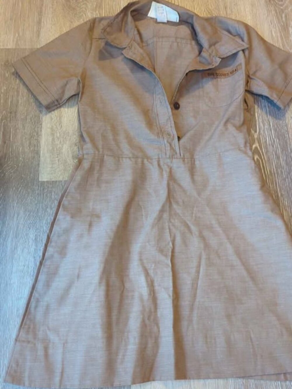 Vintage Girl Scouts Uniform Dress Size 8‎